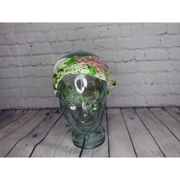 Vintage Floral Head Scarf!! (Na-kid not included!) - Picture 6 of 7